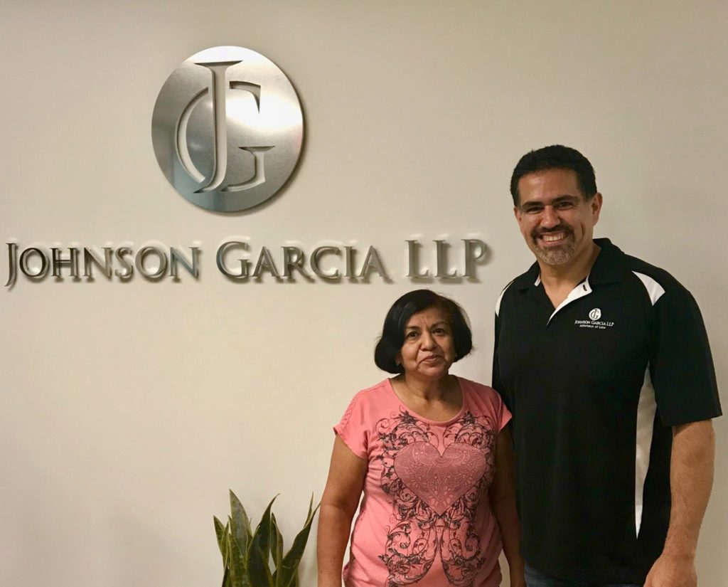 Houston personal injury attorney Juan Garcia celebrates victory for commercial auto accident 2017