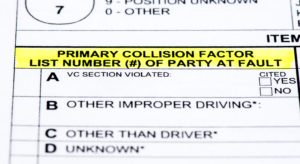 car accident police report